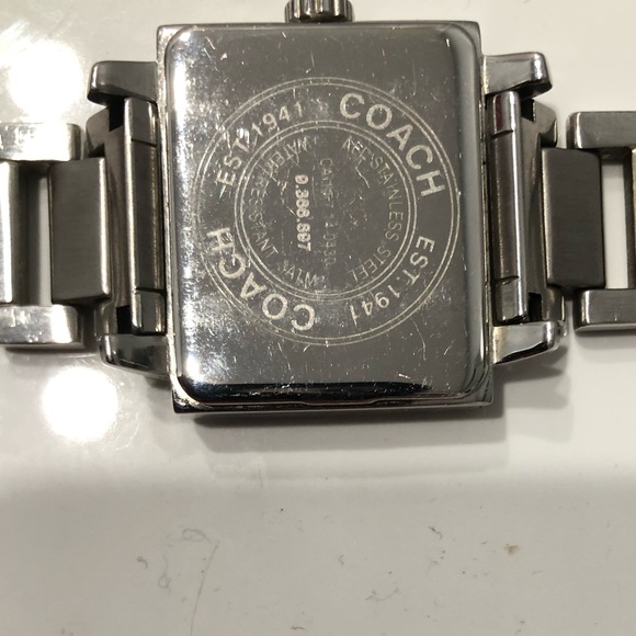 Rectangle Stainless Coach Watch - Picture 4 of 4